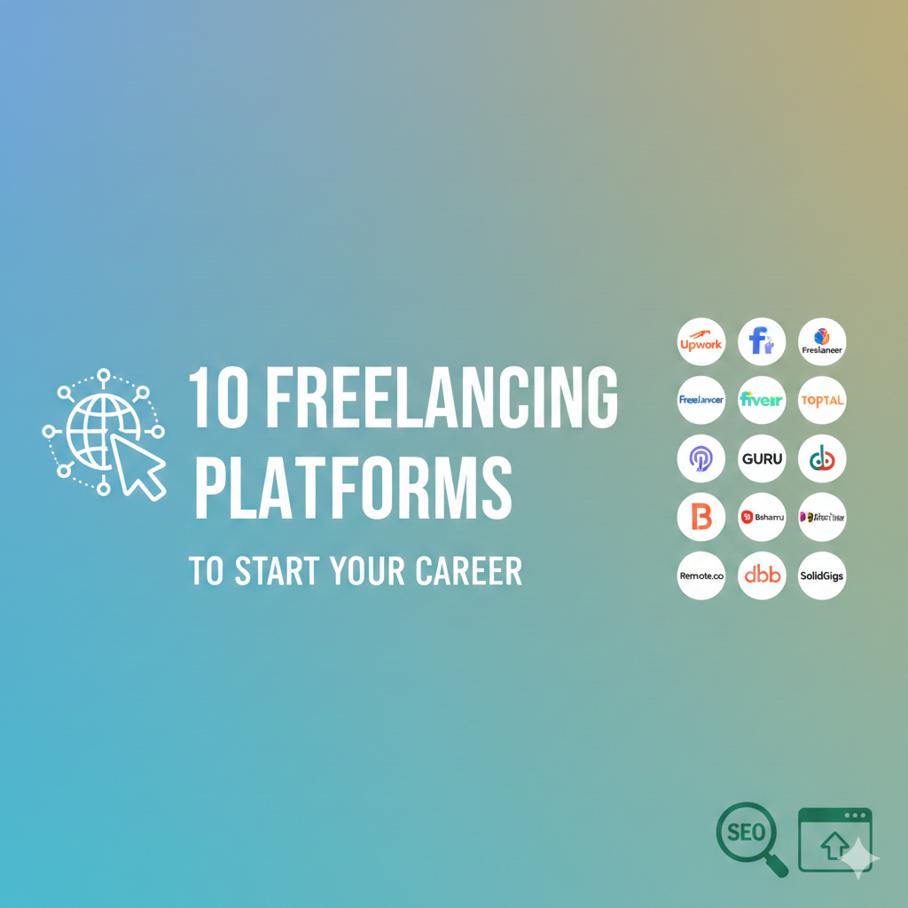 "A list of 10 essential freelancing tools and platforms for beginners to start a successful freelance career."